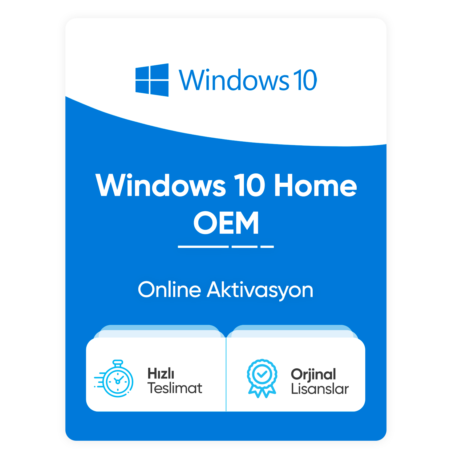 Windows 10 Home OEM – Online Aktivasyon